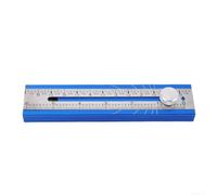 Mètre d'angle en aluminium 16 cm avec niveau à bulle précis | Niveau à bulle intégré, alliage d'aluminium, longueur de 16 cm, marquage antidérapant, précis de 15 à 90 degrés