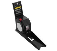 Mètre de Taille Noir Rétractable Auto-Bloquant Garçon Fille 2m | Double Graduation, Format Compact, ABS et PVC, pour Crèches et Salles de Jeu, Usage sans Aide