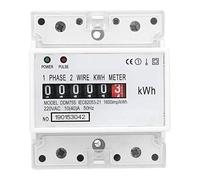 Mètre KWh Monophasé Wattmètre Compteur D'énergie 10-40A 220V/230V Compteur électrique Rail Din 4P Kilowattheure Kwh Mètre