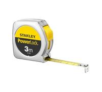 Mètre ruban 3m x 12,7mm STANLEY - 1-33-238 - Powerlock ABS - Métal chromé
