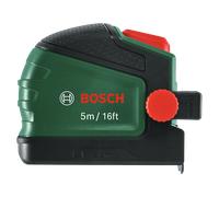 Bosch Mètre ruban 1600A02Z9Y 5 m (16 pi) Auto Lock, clip pour crayon, revêtement nylon