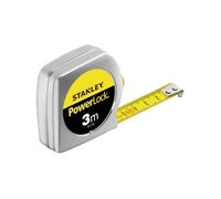 Mètre ruban à ruban STANLEY - Classic - 3m x 12,7mm - Boîtier métal chromé résistant aux chocs