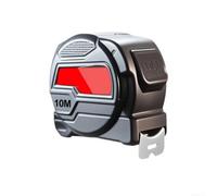 Mètre Ruban Acier 5M Design Creux Lavable(10M) | Acier inoxydable pour premium, coque ABS noire, mécanisme fluide, résistance totale à la rouille, usage intensif