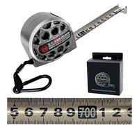 Mètre Ruban de 7.5 M X 25MM,-Mètre Ruban Télescopique Professionnel En acier inoxydable - Rétractable - Épaississement et durcissement - Revêtement nickel Metre Ruban