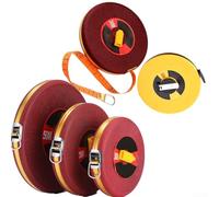 Mètre ruban en fibre de verre 10-100 m - Règle métrique longue distance pour arpentage de construction, pour balance double face avec prise en main ergonomique, outil de disposition professionnel