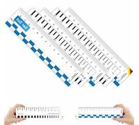 Mètre ruban en plastique 1,0 mm, 15 cm, bleu/blanc, mesure précise