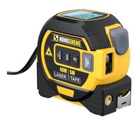 Mètre ruban numérique 2 en 1 - MHY® - Télémètre laser 40 m - Ruban à mesurer 5 m - Affichage numérique en temps réel