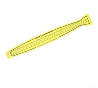 Mètre ruban pliable 80 cm double pour échelle Jaune ABS Règle de poisson étanche 80 cm Antidérapant Portable Pêche Mètre ruban 80 cm pour kayak bateau poisson Tapis de mesure pliable Haute visibilité