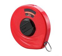 Mètre Ruban pour fibre de Verre 30m Boîtier Nylon Résistant Mètre(Red 10) | Grande capacité 50m, terrains vastes, arpenteurs, professionnels, pour fibre de verre solide