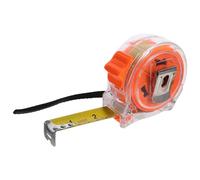 Mètre Ruban Rétractable de Précision 7,5m 25 Pieds en Acier Inoxydable | Double Échelle Pieds Métrique, Usage Bricolage et Professionnel, Orange, Maniement D'une Main