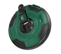 Mètre ruban rétractable en fibre avec coque en ABS, 3 x 20 m | Manivelle à manivelle avec coque en ABS pour une mesure précise de longue distance sur chantier