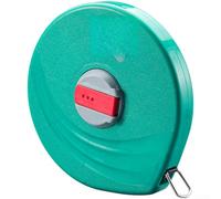 Mètre ruban rétractable en fibre de verre flexible et souple pour mesurer le corps, la taille, l'IMC, étanche, double échelle, étui rouge (vert 30)