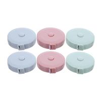 Mètre Ruban Souple Rétractable pour couture 6 pièces Double Face | Format Mini Portable, ABS, Double Graduation Pouces et Centimètres, pour Courbes et Taille