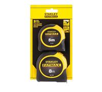 Mètre ruban - STANLEY - FatMax - 5 m & 8 m - 32 mm - Lot de 2