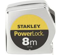 Stanley Mètre ruban à mesurer PowerLock L.8m chr. KU. logement Stanley Quantité:1