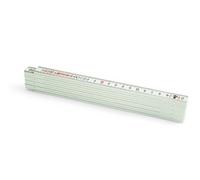 Metrica 18012 Mètre à ruban en fibre 2 m Blanc