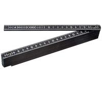 Metrica Mètre pliable 18030 en fibre 2 m Noir