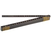 Metrica 21036 Mètre à ruban aluminium 2 m Noir