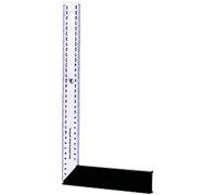 Metrica 29255 Équerre menuisier lames Blanc