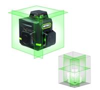 METRICA 60845 Niveau laser lumière verte 30-50 m auto-nivelant rechargeable avec télécommande