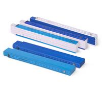 Metrie, mètre pliant Block-52, bleu, lot de 5, 2 m