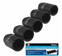 BlueSpot Tools 01552 Douilles métriques Cr-Mo à impact 1/2" (30-36 mm)