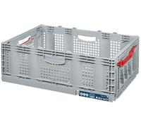 METRO Professional Caisse pliante en grille grise - 60 x 40 x 22 cm