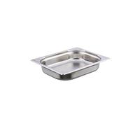 METRO Professional Cuve GN 1/2, Acier inoxydable, 65 mm, Récipient Alimentaire Gastronorm, pour Servir, Empilable, Argent