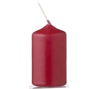 METRO Professional Lot de 20 Bougies Piliers, 70 x Ø 38 mm, Combustion: 7 à 9h, Bordeaux, Idéales pour la Maison, les Fêtes et la Restauration