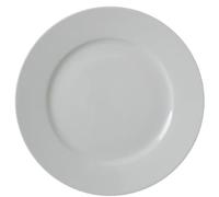 METRO Professional Lot de 6 assiettes à dîner en porcelaine, blanches, 30 cm de diamètre