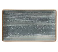 METRO Professional Lot de 6 assiettes Madleen grès 25 x 14,5 cm Gris