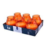 METRO Professional Lot de 6 bougies en verre Bistro Ø 98 x 102 mm Ambre
