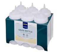 Metro Professional Lot de 6 flacons pour sauce de 260 ml, transparent avec douille à pulvérisation