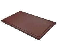 Metro Professional Planche à découper en polyéthylène avec rainure Liquide GN 1/1 Marron