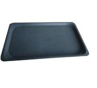 METRO Professional Plateau de Service, Fibre de Verre, 53 x 32.5 x 1.85 cm, rectangulaire, Surface antidŽrapante, empilable, Noir