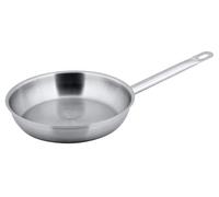 Metro Professional poêle sans revêtement | Ø 24 cm | Acier inoxydable | Convient pour le four jusqu'à max. 240 °C | aussi pour l'induction | poêle | poêle universelle | aussi pour l'utilisation profes