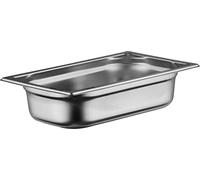 METRO Professional Récipient GN 1/4 en Acier inoxydable, Hauteur 65 mm, Bac Alimentaire Gastronorm Résistant à la Chaleur, pour égoutter ou comme insert de cuisson dans le réchaud