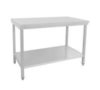 METRO Professional Table de Travail GWTS4127, Acier Inoxydable, 120 x 70 x 85 cm, argenté