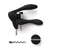 Metrokane Rabbit Tire-bouchon à levier et coupe-capsule Noir
