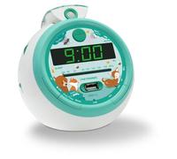 Metronic 477343 réveille-matin Réveil numérique Vert et Blanc