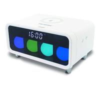 Metronic Réveil Chargeur Sans Fil Blanc