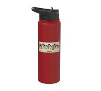 Metropolitain Paris Panneau du métro vieilli Stainless Steel Insulated Water Bottle