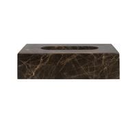 Mette Ditmer Coffret à mouchoirs Marble 14x25.5 cm Marron