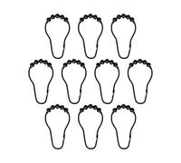 Mette Ditmer Crochets pour rideau de douche Aqua. lot de 10 Noir