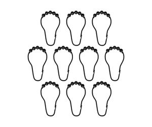 Mette Ditmer Crochets pour rideau de douche Aqua. lot de 10 Noir