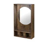Mette Ditmer Miroir avec étagère Show-me small Dark oiled