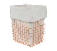 Mette Ditmer Panier de rangement Store-it avec sac en coton. large Orange