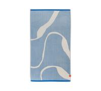 Mette Ditmer Serviette de bain Nova Arte 70x133 cm Light blue-off-white