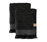 Mette Ditmer Serviette d'invité Morocco 35x55 cm. lot de 2 Black-grey