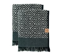Mette Ditmer Serviette d'invité Morocco 35x55 cm. lot de 2 Black-white